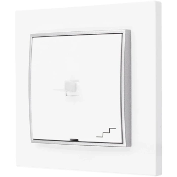 Włącznik schodowy styl usa karlik mini kolor biały/srebrny