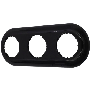 Ramka potrójna do włączników i gniazd retro styl loft kolor czarny TG-RE-PR003B