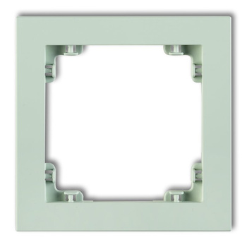 Ramka uniwersalna pojedyncza z tworzywa DECO Pastel Matt Karlik seria DECO 46DR-1 kolor miętowy