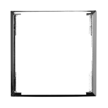 Ramka ozdobna do gniazd podwójnych do ramek seria ARIA kolor Srebro błysk symbol RO-4U/67