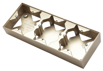 Puszka instalacyjna do serii SONATA potrójna seria SONATA kolor Szampański złoty symbol PNP-3R/39