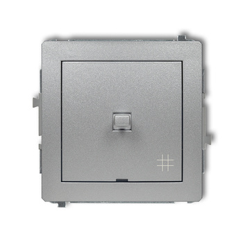 Mechanizm łącznika krzyżowego w stylu amerykańskim Karlik seria DECO 7DWPUS-6 kolor srebrny metalik