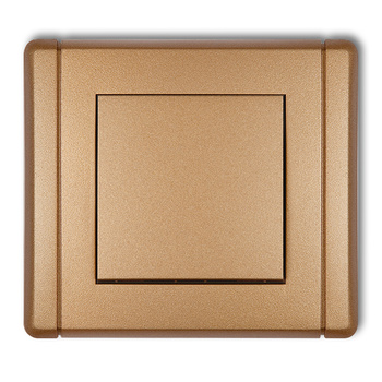 Łącznik krzyżowy bez piktogramu Karlik seria FLEXI 8FWP-6.1 kolor złoty metalik