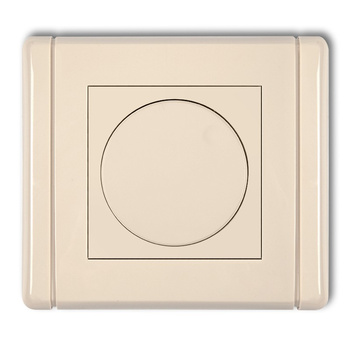 Elektroniczny regulator oświetlenia przyciskowo-obrotowy Karlik seria FLEXI 1FRO-1 kolor beżowy