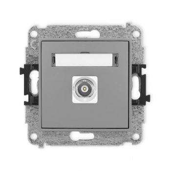 Mechanizm gniazda pojedynczego BNC Karlik seria ICON 27IGBNC-1 kolor szary mat