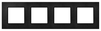 Ramka poczwórna seria ARIA kolor Szczotkowany antracyt symbol R-4UAC/64/25