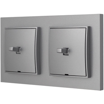 Włącznik światła Dwa pojedyncze styl usa kolor srebrny