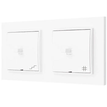 Włącznik światła schodowy i krzyżowy usa kolor biały