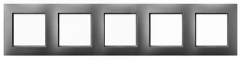Ramka pięciokrotna seria ARIA kolor Szary mat symbol R-5U/70