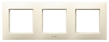 Ramka potrójna do łączników IP-44 seria ARIA kolor Ecru symbol RH-3U/27