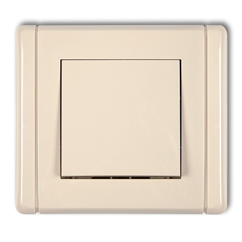 Łącznik jednobiegunowy Karlik seria FLEXI 1FWP-1 kolor beżowy