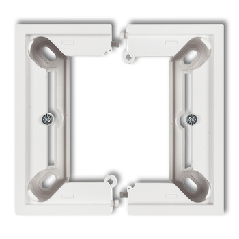 Puszka natynkowa pojedyncza, składana DECO, MINI Karlik seria DECO / MINI 25DPU-1 kolor biały mat