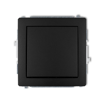 Mechanizm łącznika jednobiegunowego Karlik seria DECO 12DWP-1 kolor czarny mat