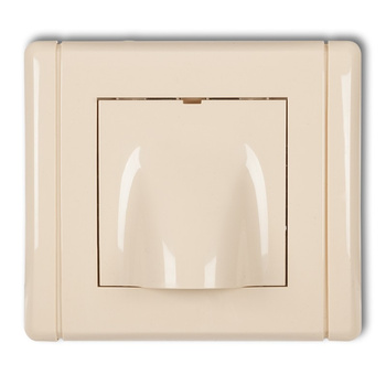 Wypust kablowy Karlik seria FLEXI 1FWPK kolor beżowy