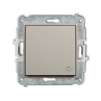 Mechanizm łącznika zwierny światło Karlik seria MINI 60MWP-5 kolor taupe