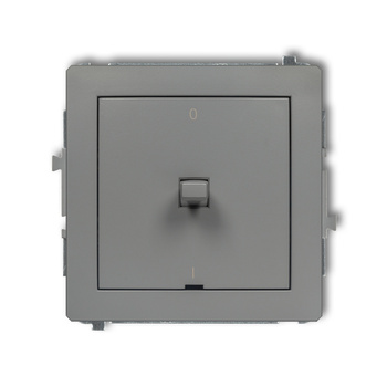 Mechanizm łącznika dwubiegunowego w stylu amerykańskim Karlik seria DECO 27DWPUS-9 kolor szary mat