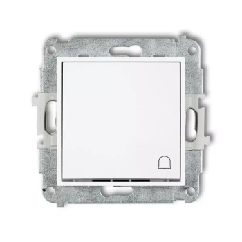 Mechanizm łącznika zwierny dzwonek Karlik seria MINI 25MWP-4 kolor biały mat