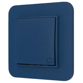 Włącznik dzwonkowy z ramką zaokrągloną seria MINI kolor navy blue