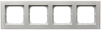 Ramka poczwórna seria SONATA kolor Srebro mat symbol R-4R/38