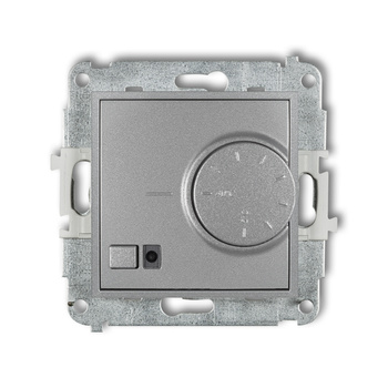 Mechanizm elektronicznego regulatora temperatury z czujnikiem powietrznym Karlik seria ICON 7IRT-2 kolor srebrny metalik