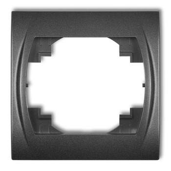 Ramka pozioma pojedyncza Karlik seria LOGO 11LRH-1 kolor grafitowy