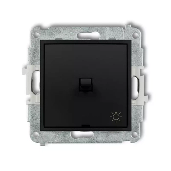 Mechanizm łącznika zwierny światło w stylu amerykańskim Karlik seria ICON 12IWPUS-5 kolor czarny mat