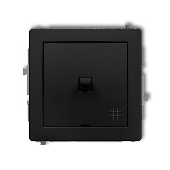 Mechanizm łącznika krzyżowego w stylu amerykańskim Karlik seria DECO 12DWPUS-6 kolor czarny mat