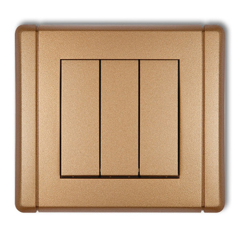 Łącznik potrójny Karlik seria FLEXI 8FWP-7 kolor złoty metalik