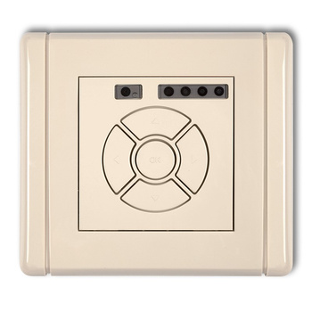 Elektroniczny sterownik roletowy sterowanie lokalne Karlik seria FLEXI 1FSR-1 kolor beżowy