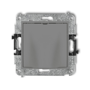 Mechanizm wypustu kablowego Karlik seria ICON 27IWPK kolor szary mat