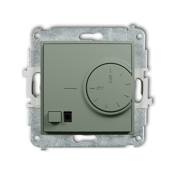Mechanizm elektronicznego regulatora temperatury z czujnikiem powietrznym Karlik seria MINI 61MRT-2 kolor szałwiowy