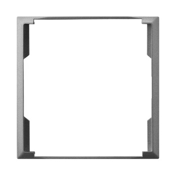 Ramka ozdobna do gniazd podwójnych do ramek seria ARIA kolor Szary mat symbol RO-4U/70
