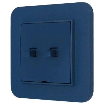 Włącznik roletowy w stylu USA ramka zaokrąglona seria Mini kolor navy blue