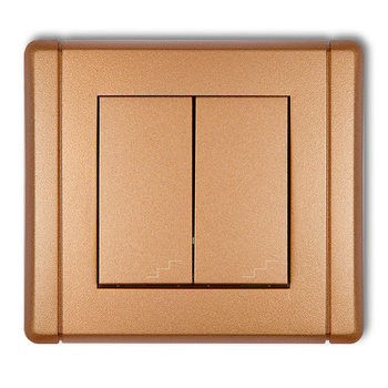 Łącznik podwójny schodowy Karlik seria FLEXI 8FWP-33 kolor złoty metalik