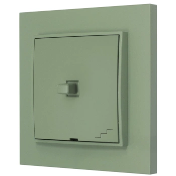 Włącznik schodowy w stylu USA ramka kwadratowa seria Mini kolor szałwiowy