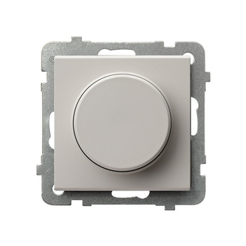 Ściemniacz przyciskowo-obrotowy przystosowany do obciążenia żarowego i halogenowego seria SONATA kolor Kaszmir symbol ŁP-8R/m/82