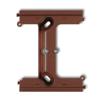 Moduł rozszerzający puszkę natynkową pojedynczą, składaną do ramek wielokrotnych DECO Karlik seria DECO 9DPU-2 kolor brązowy metalik