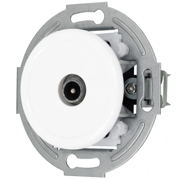 Gniazdo antenowe TV seria retro styl loft kolor biały TG-RE-67W