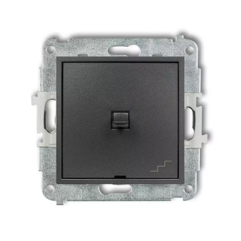 Mechanizm łącznika schodowego w stylu amerykańskim Karlik seria MINI 11MWPUS-3 kolor grafitowy