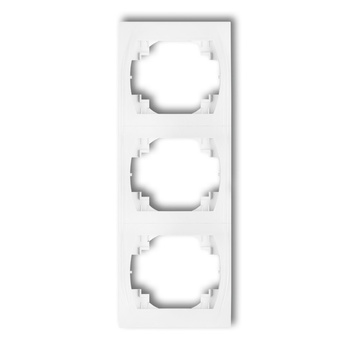 Ramka pionowa potrójna Karlik seria LOGO LRV-3 kolor biały