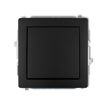 Mechanizm łącznika schodowego bez piktogramu Karlik seria DECO 12DWP-3.1 kolor czarny mat