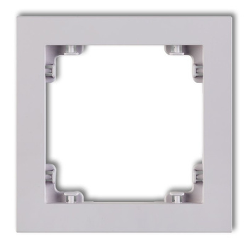 Ramka uniwersalna pojedyncza z tworzywa DECO Pastel Matt Karlik seria DECO 41DR-1 kolor liliowy