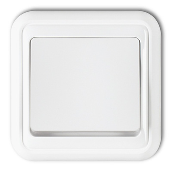 Łącznik jednobiegunowy podświetlany Karlik seria LIZA WPT-1L kolor biały