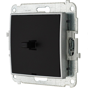 Włącznik moduł bez ramki pojedynczy usa karlik mini kolor czarny mat/srebrny