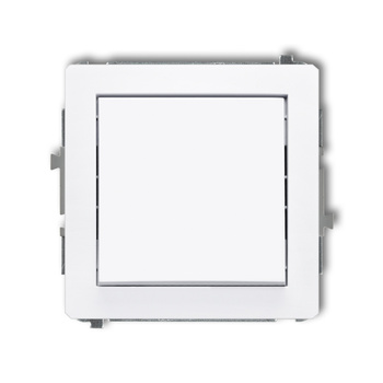 Mechanizm łącznika krzyżowego bez piktogramu Karlik seria DECO 25DWP-6.1 kolor biały mat
