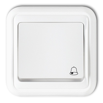 Łącznik zwierny dzwonek Karlik seria LIZA WPT-4 kolor biały