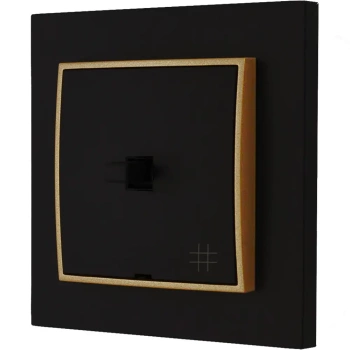 Włącznik krzyżówy styl usa karlik mini kolor czarny mat/złoty