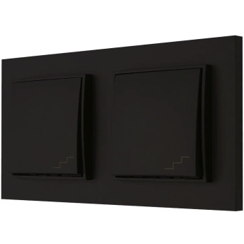 Włącznik światła Dwa schodowe kolor czarny mat