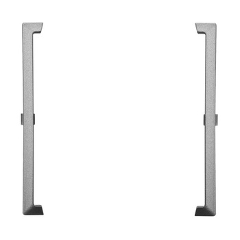 Ramka ozdobna do gniazd podwójnych monoblokowych seria ARIA kolor Szary mat symbol RO-3U/70