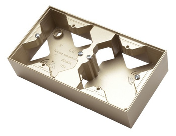 Puszka instalacyjna do serii SONATA podwójna seria SONATA kolor Szampański złoty symbol PNP-2R/39